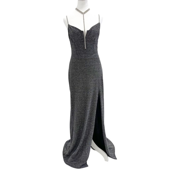 Maxi Dress - Black/Silver - Picture 1 of 2